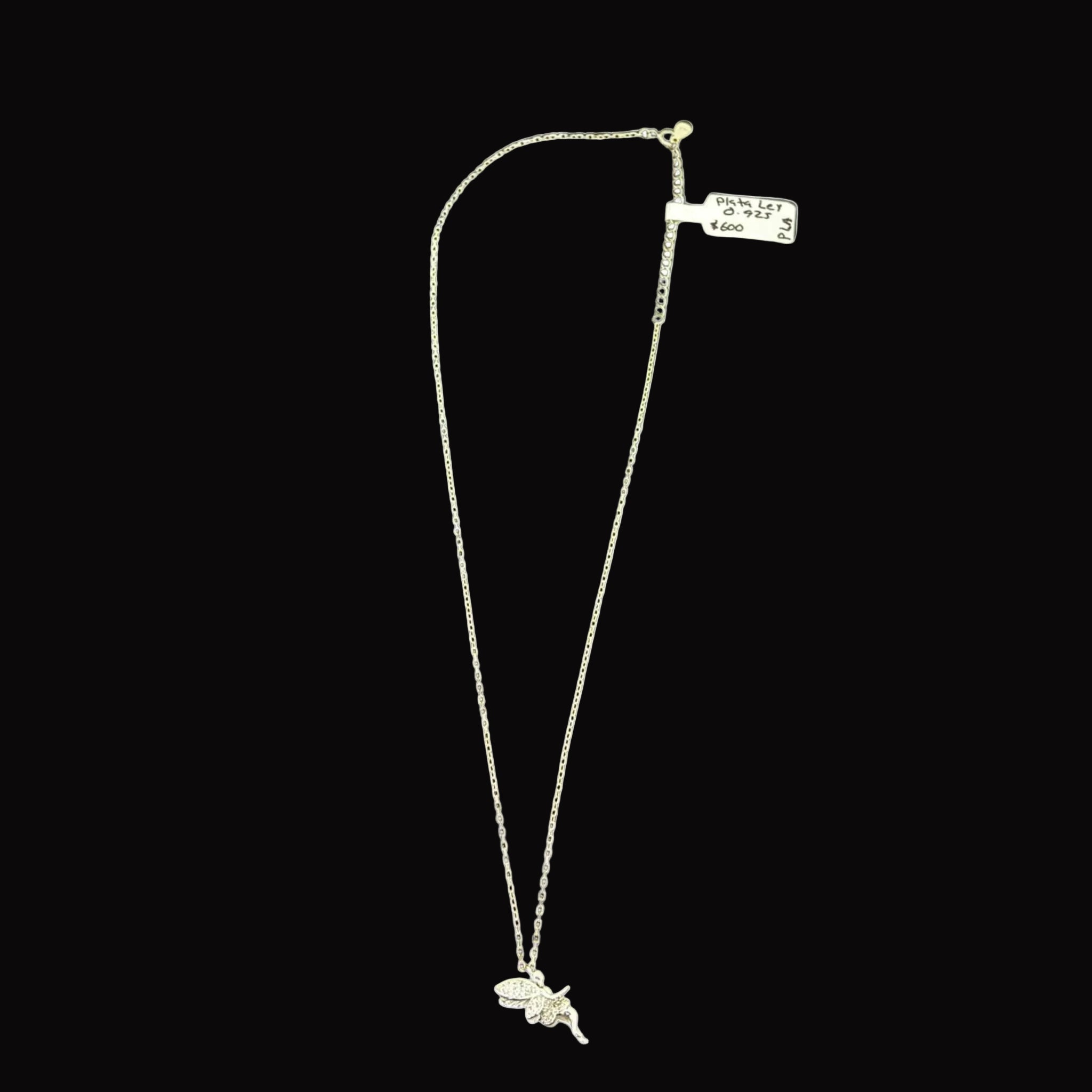 Collar Enchanted Fairy en Plata Ley .925 con Cristales Incrustados