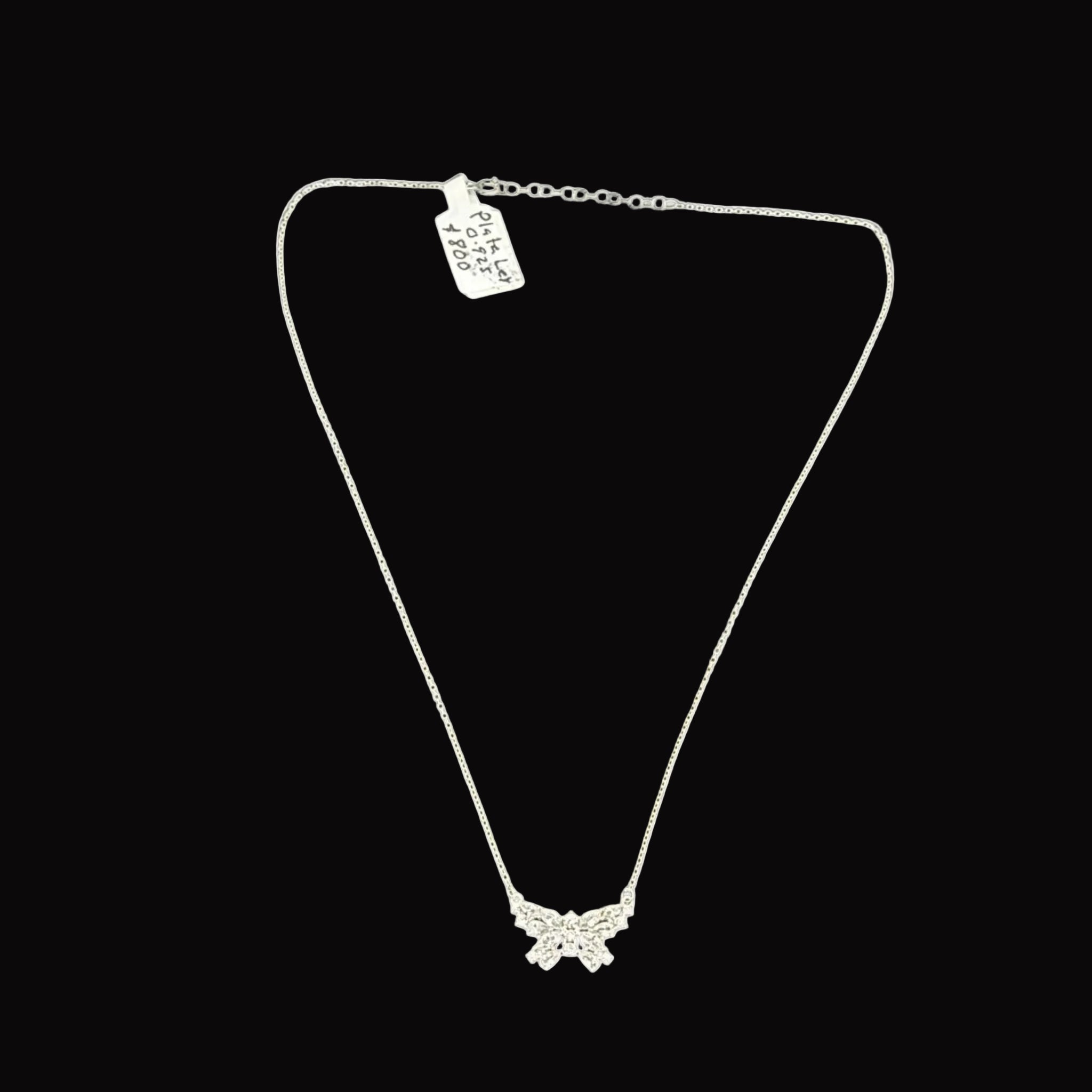 Collar "Imperial Butterfly" en Plata Ley .925 con Cristales de Alta Densidad